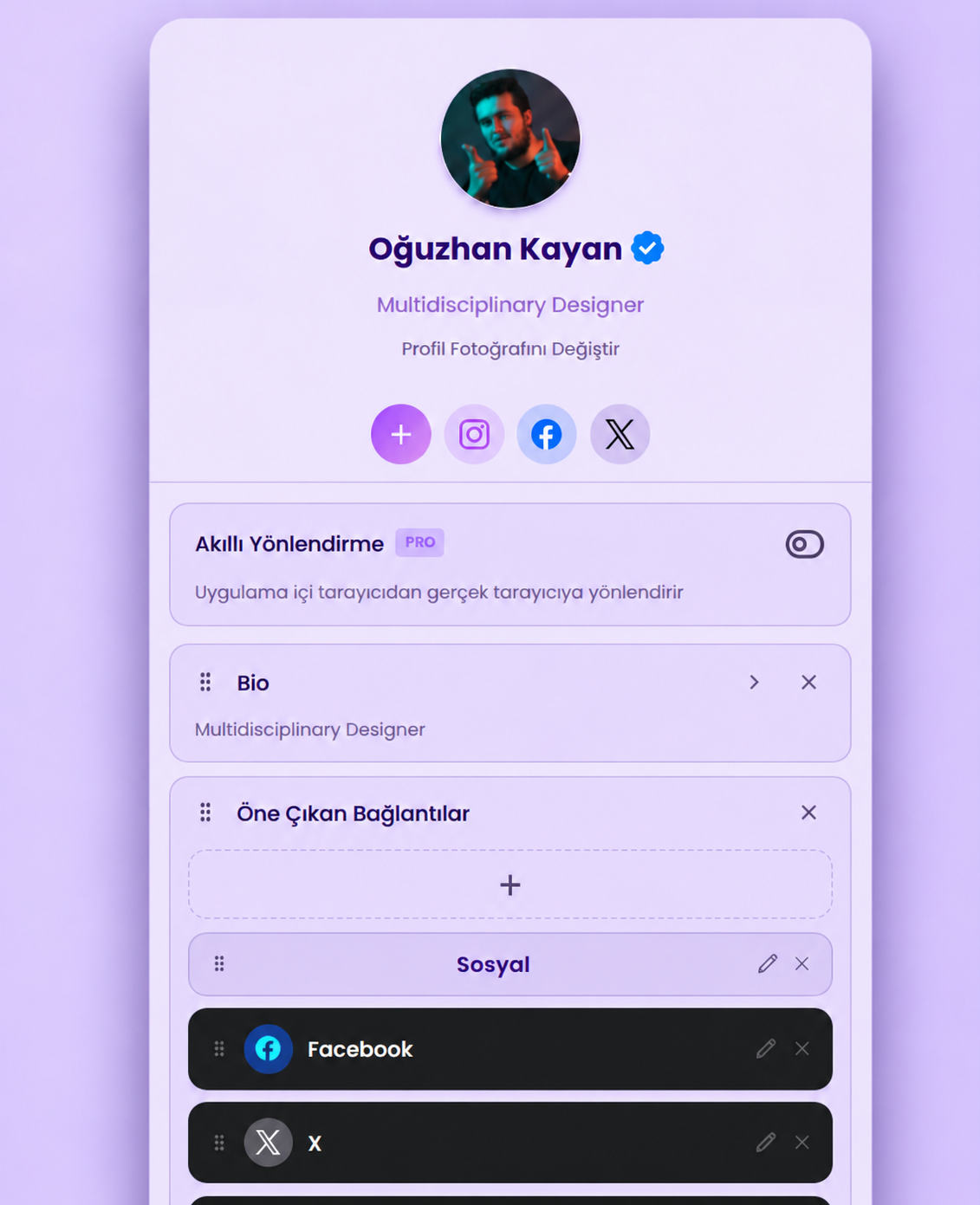 Paperlink profile preview